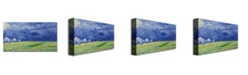 Trademark Global Vincent Van Gogh 'Wheatfields under Thundercloud' Canvas Art - 32" x 16"